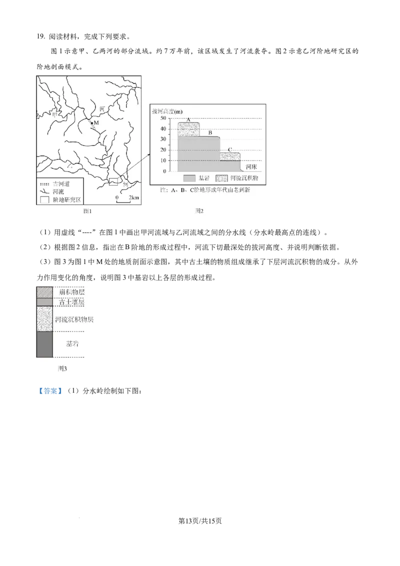2025年山东高考地理真题（解析版）_2025全国各省高考真题+答案_24、山东卷（物理、政治、化学、历史、生物、地理）_参考版本2