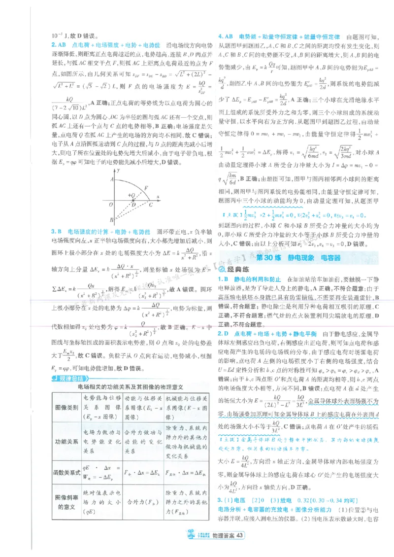3答案解析册新高考&middot;物理_2026版天星教育《金考卷-小题狂练》新高考九科全套首发_2026版金考卷小题狂练物理（新高考）