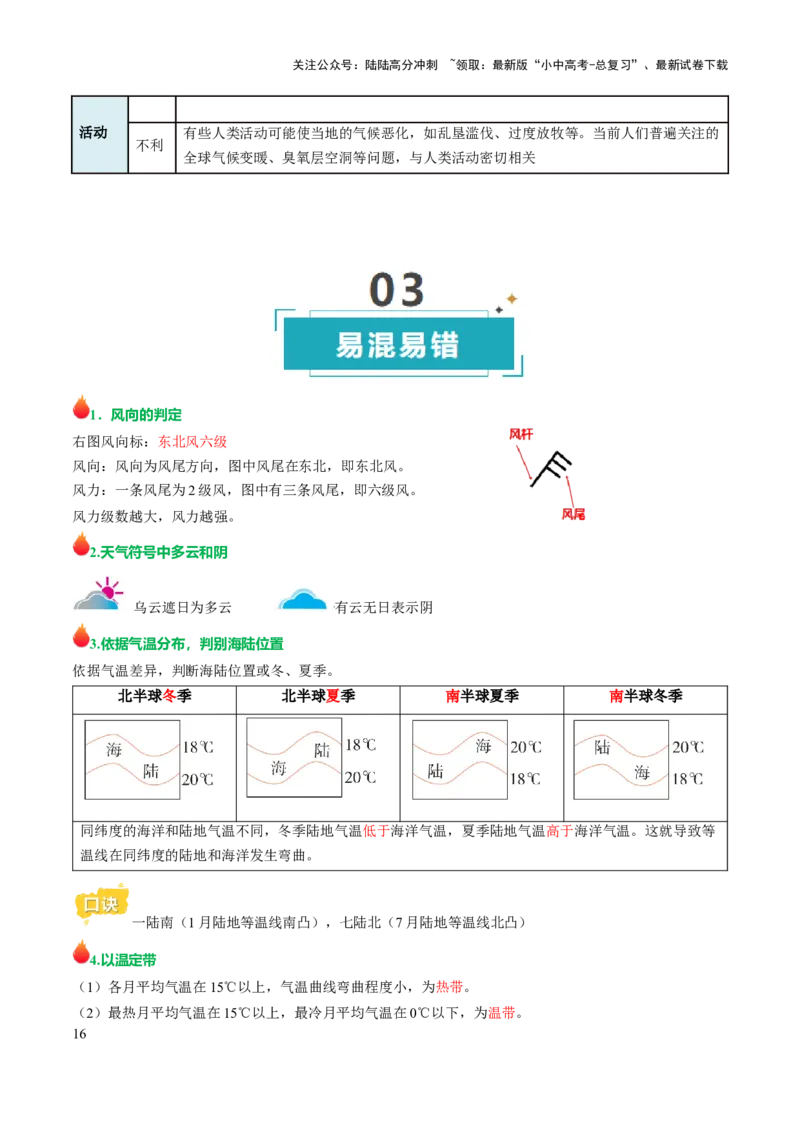 专题03天气与气候-2025年中考地理知识点梳理（挖空版）_02中考总复习（2026版更新中）_09-地理-中考总复习_2025中考地理复习资料_2025年中考地理知识点_挖空版+背诵版