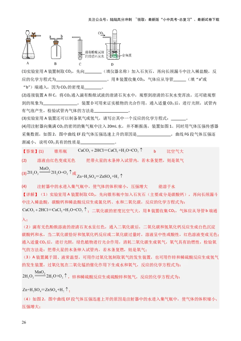 专题03碳和碳的氧化物（解析版）_02中考总复习（2026版更新中）_05-化学-中考总复习_2025年中考复习资料_备战2025年中考化学真题题源解密