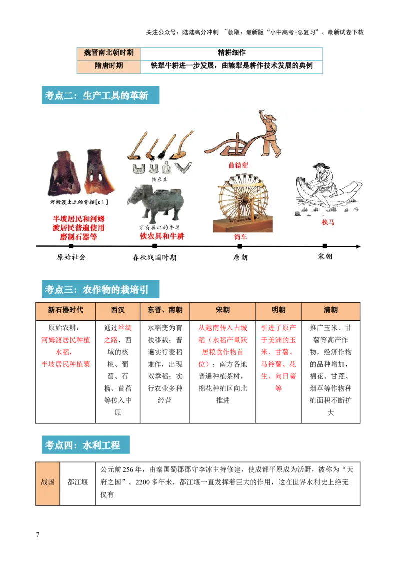 专题02千年财赋：中国古代经济的演进之路（讲练）（解析版）_02中考总复习（2026版更新中）_06-历史-中考总复习_2025年中考复习资料_2025中考二轮课件ppt+讲义+练习历史_讲义+练习