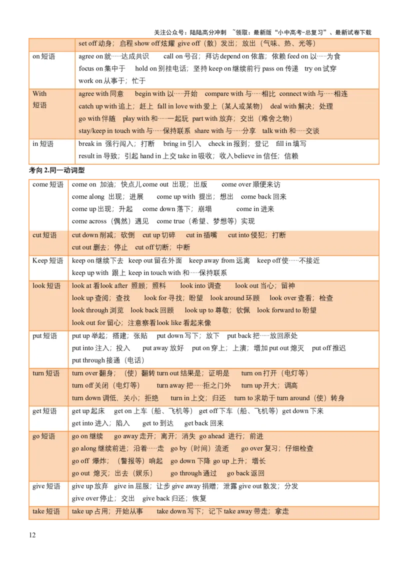 专题02动词、动词短语（讲练）（解析版）_02中考总复习（2026版更新中）_03-英语-中考总复习_2025中考复习资料_2025中考二轮课件ppt+讲义+练习英语_讲义+练习