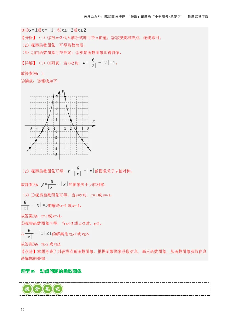 专题02函数及其性质（讲练）（解析版）_02中考总复习（2026版更新中）_02-数学-中考总复习_2024年中考复习资料_一轮复习资料_❤综合复习❤