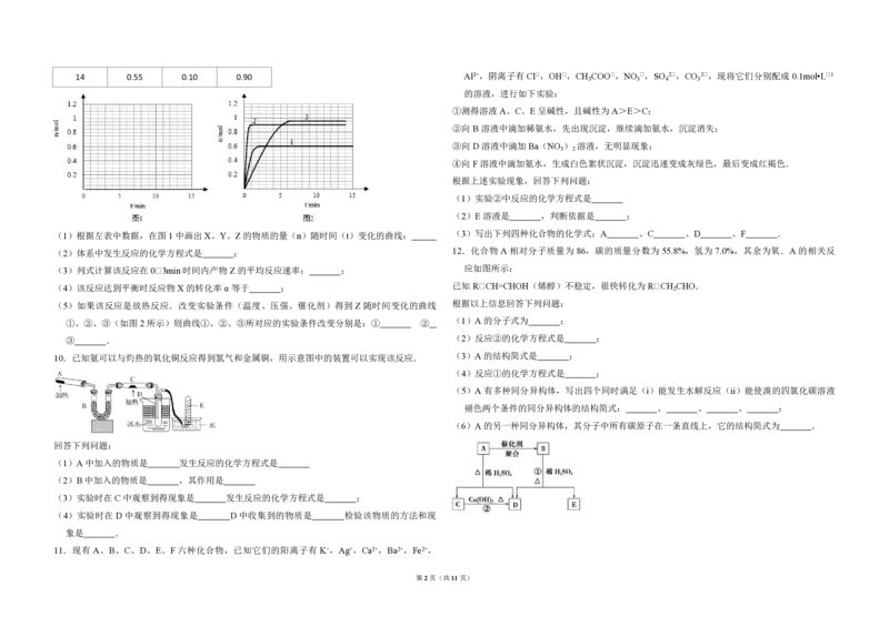 2009年全国统一高考化学试卷（全国卷Ⅱ）（解析版）_全国卷+地方卷_5.化学_1.化学高考真题试卷_2008-2020年_全国卷_全国统一高考化学（新课标ⅱ）2008-2021_A3word版_PDF版