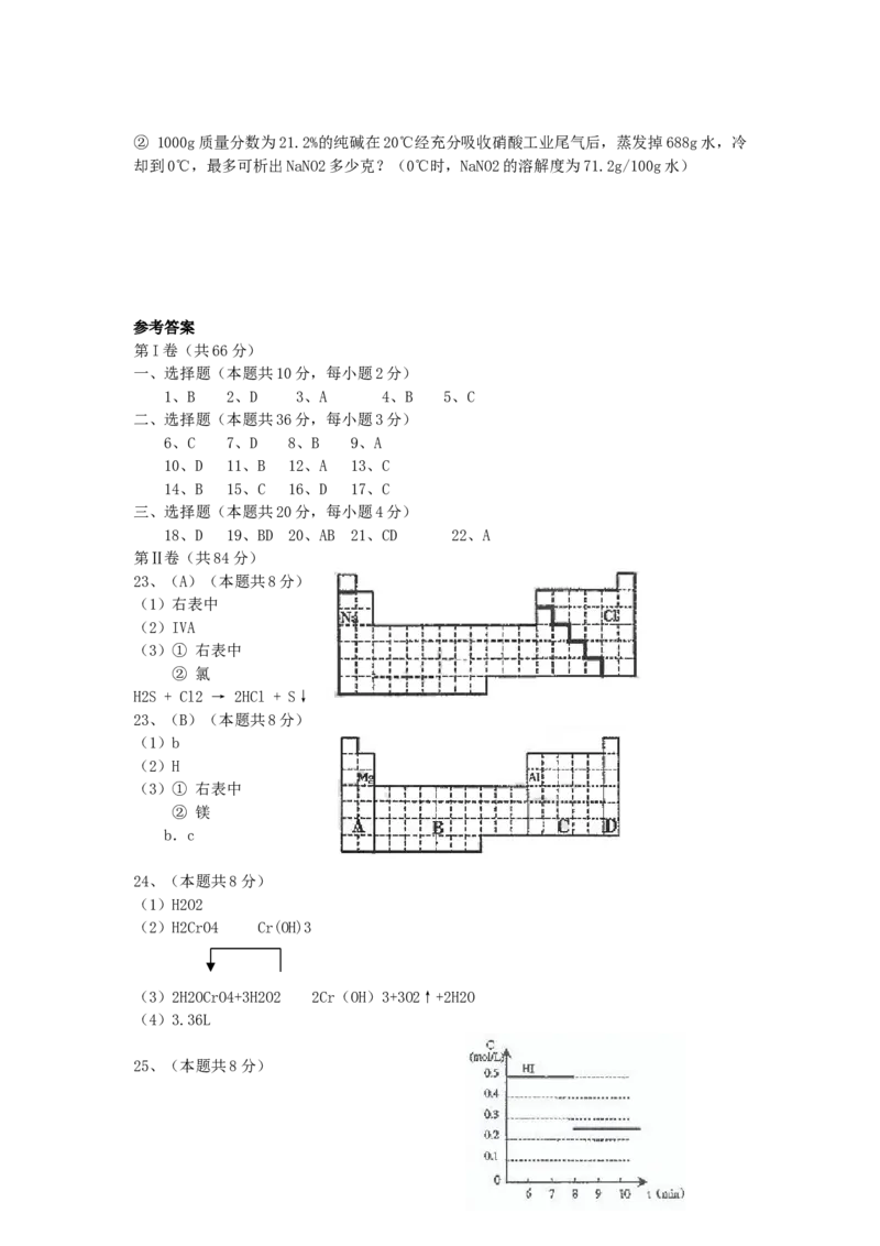2005年上海高考化学真题及答案_全国卷+地方卷_5.化学_1.化学高考真题试卷_1990-2007年各地高考历年真题_上海