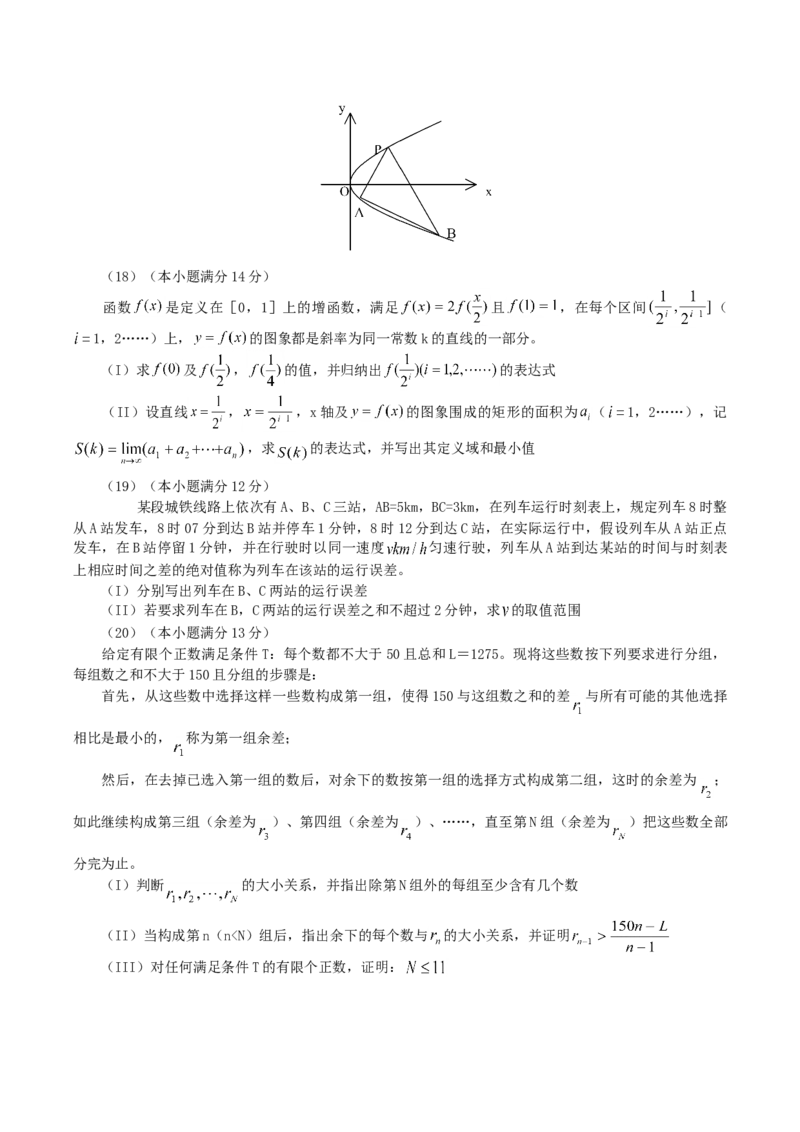 2004年北京高考理科数学真题及答案_全国卷+地方卷_2.数学_1.数学高考真题试卷_1990-2007年各地高考历年真题_北京