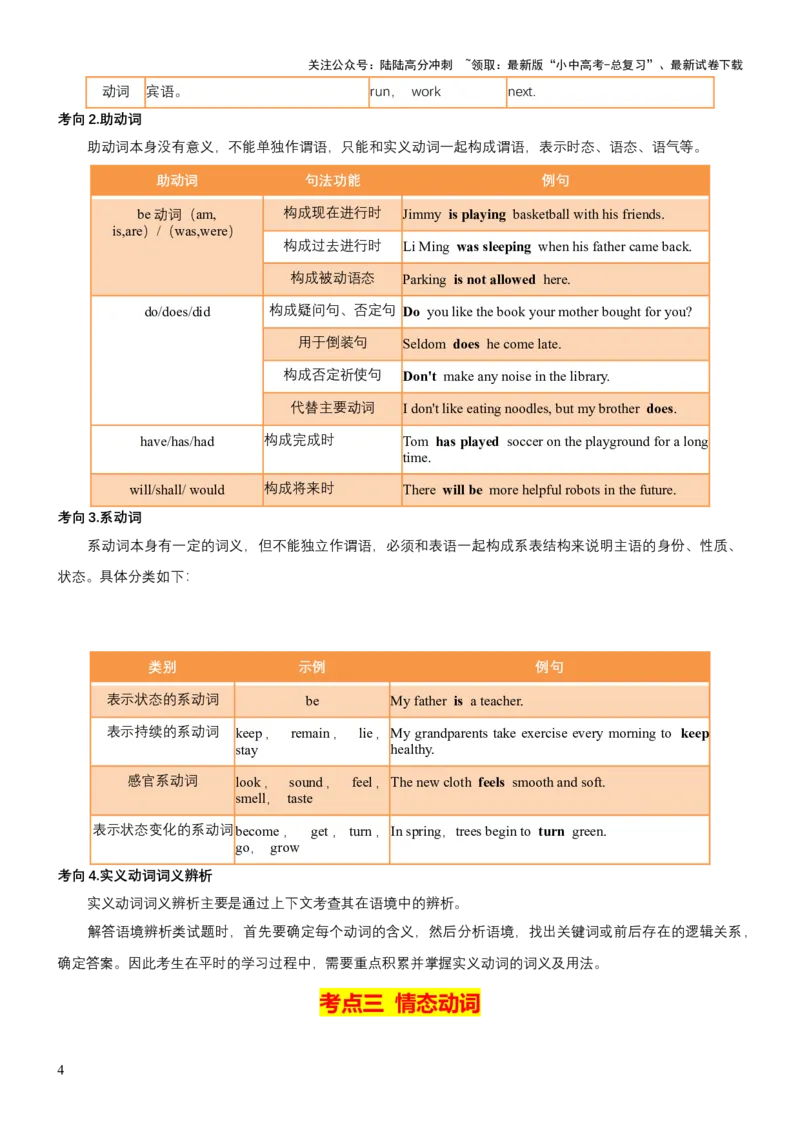 专题02动词、动词短语（讲练）（原卷版）_02中考总复习（2026版更新中）_03-英语-中考总复习_2025中考复习资料_2025中考二轮课件ppt+讲义+练习英语_讲义+练习