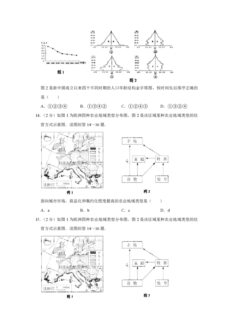 2009年江苏省高考地理试卷_全国卷+地方卷_8.地理_1.地理高考真题试卷_2008-2020年_地方卷_江苏高考地理08-21_A4word版_PDF版（赠送）