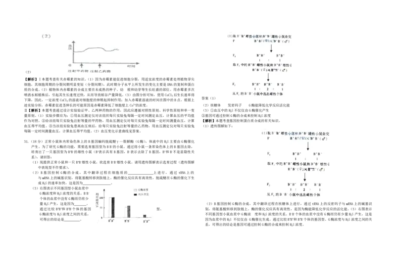 2009年浙江省高考生物（解析版）_全国卷+地方卷_6.生物_1.生物高考真题试卷_2008-2020年_地方卷_浙江高考生物08-21_A3word版_PDF版（赠送）