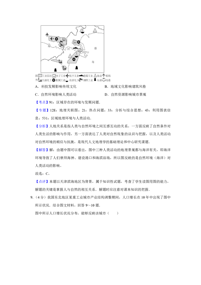 2010年天津市高考地理试卷解析版_全国卷+地方卷_8.地理_1.地理高考真题试卷_2008-2020年_地方卷_天津高考地理08-21_A4word版_PDF版（赠送）