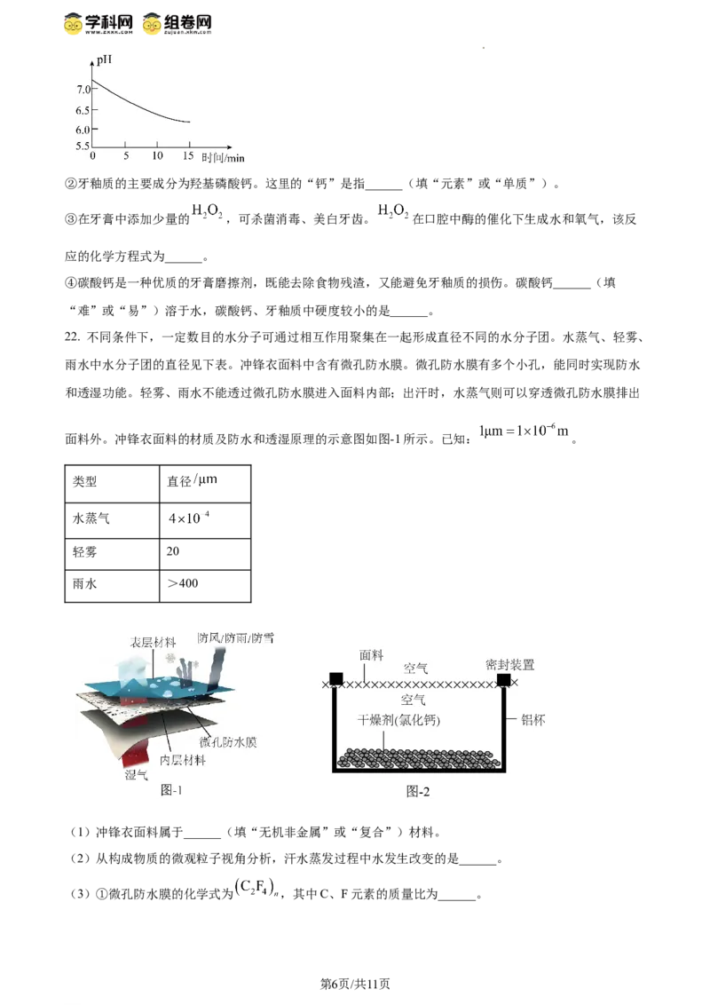 精品解析：2024年江苏省扬州市中考化学试题（原卷版）_江苏省中考_01江苏省13市中考历年真题2008-2025新_、中考全套_江苏省中考历年真题_江苏省中考化学2008-2024
