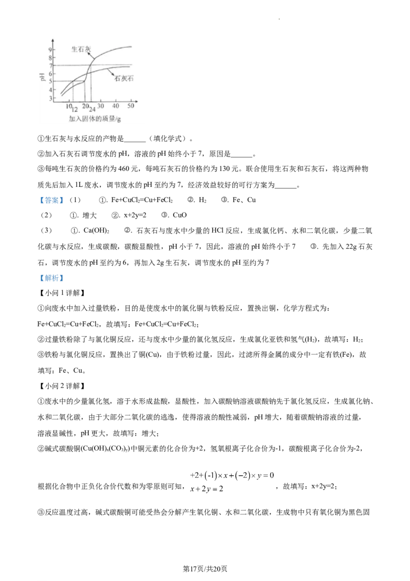 精品解析：2023年江苏省扬州市中考化学真题（解析版）_江苏省中考_01江苏省13市中考历年真题2008-2025新_、中考全套_江苏省中考历年真题_江苏省中考化学2008-2024