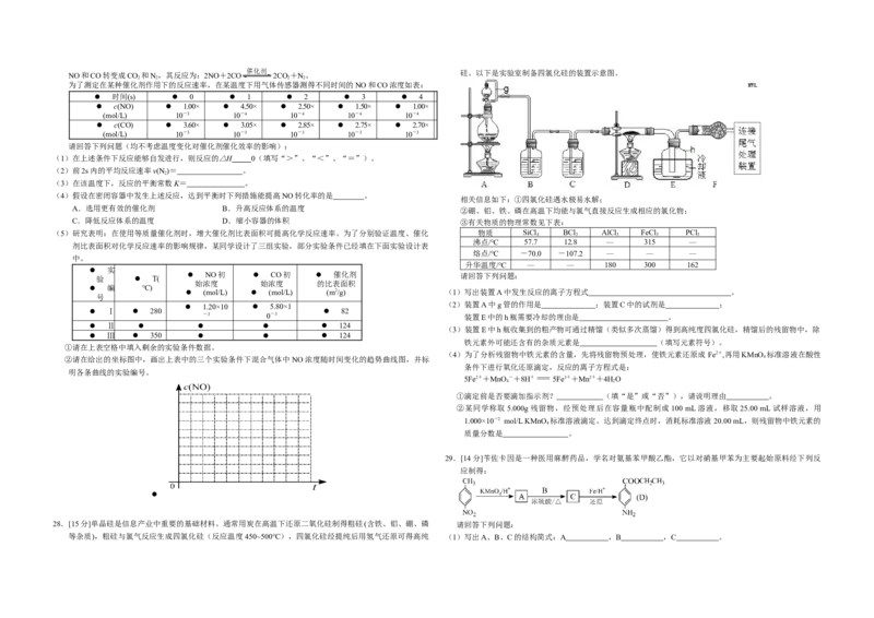 2009年浙江省高考化学（原卷版）_全国卷+地方卷_5.化学_1.化学高考真题试卷_2008-2020年_地方卷_浙江高考化学2008-2021_A3word版_原卷版（建议只打印原卷版，解析版手机对答案即可）