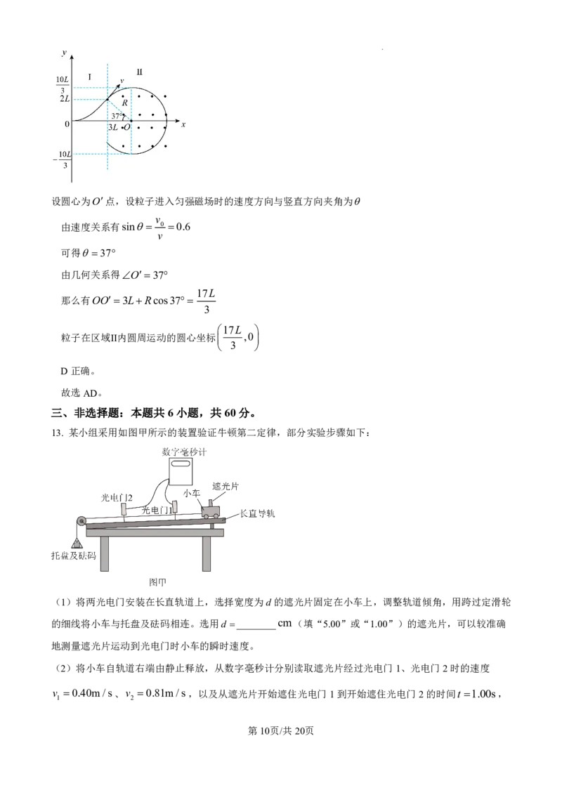 2025年高考山东物理真题（解析版）_2025全国各省高考真题+答案_30、山东卷（物理、政治、化学、历史、生物、地理）