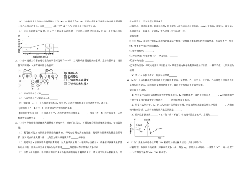 2010年江苏省高考生物试卷_全国卷+地方卷_6.生物_1.生物高考真题试卷_2008-2020年_地方卷_江苏高考生物07-20_A3word版_PDF版（赠送）