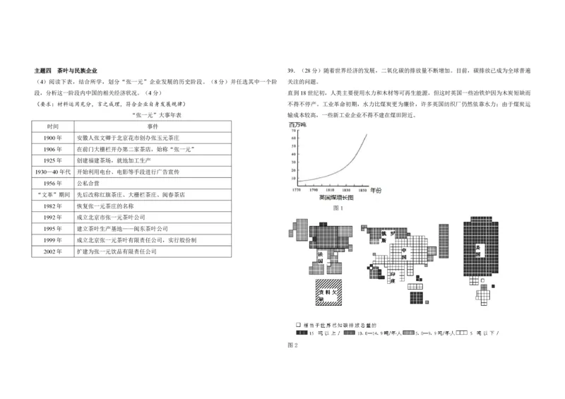 2010年北京市高考历史试卷（原卷版）_全国卷+地方卷_7.历史_1.历史高考真题试卷_2008-2020年_地方卷_北京高考历史08-21_A3word版_PDF版（赠送）