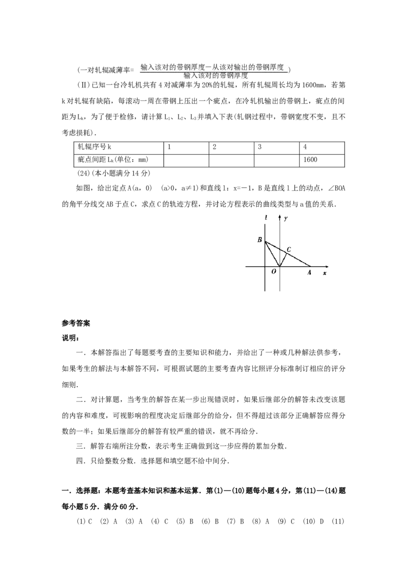 1999年吉林高考文科数学真题及答案_全国卷+地方卷_2.数学_1.数学高考真题试卷_1990-2007年各地高考历年真题_吉林
