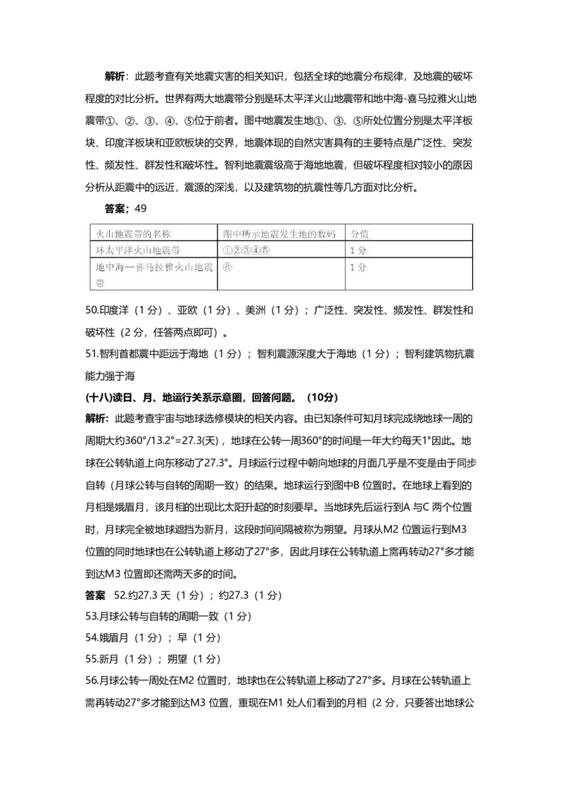 2010年上海市高中毕业统一学业考试地理试卷（word解析版）_全国卷+地方卷_8.地理_1.地理高考真题试卷_2008-2020年_地方卷_上海高考地理真题03,05-20
