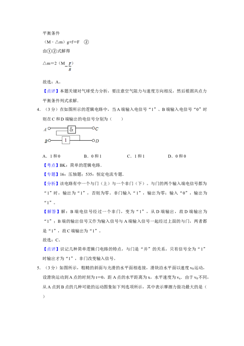2008年江苏省高考物理试卷解析版_全国卷+地方卷_4.物理_1.物理高考真题试卷_2008-2020年_地方卷_江苏高考物理07-20_A4word版