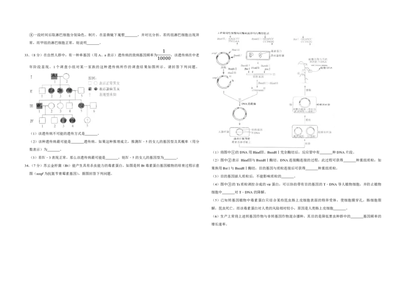 2009年江苏省高考生物试卷_全国卷+地方卷_6.生物_1.生物高考真题试卷_2008-2020年_地方卷_江苏高考生物07-20_A3word版_PDF版（赠送）