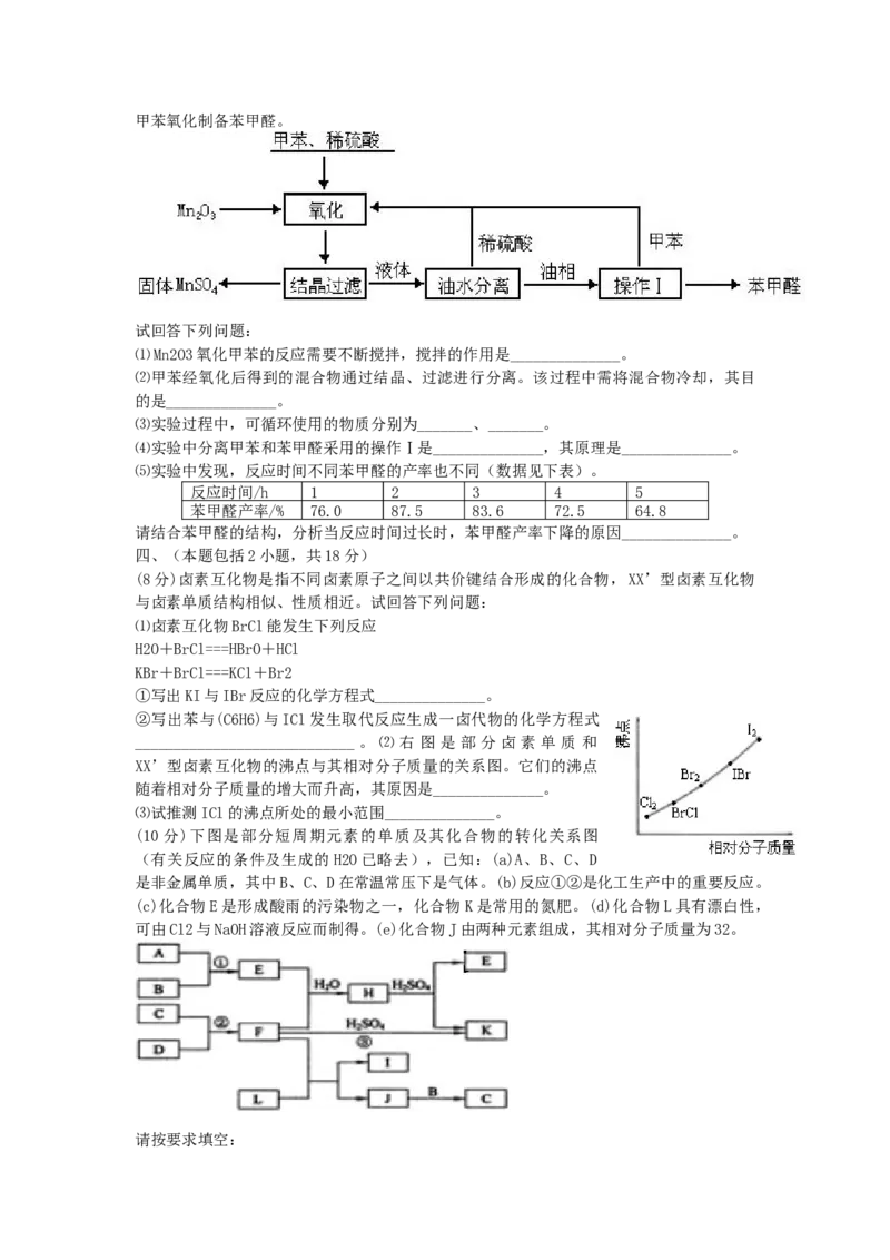 2006年江苏高考化学真题及答案_全国卷+地方卷_5.化学_1.化学高考真题试卷_1990-2007年各地高考历年真题_江苏