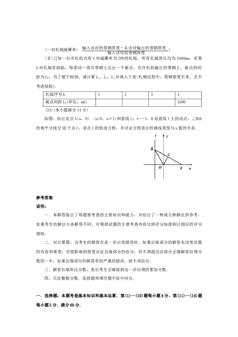 1999年陕西高考文科数学真题及答案_全国卷+地方卷_2.数学_1.数学高考真题试卷_1990-2007年各地高考历年真题_陕西