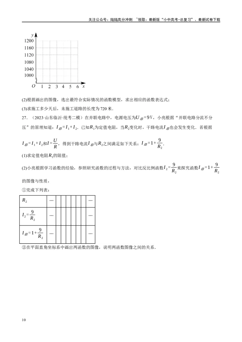 专题02函数及其性质（原卷版）_02中考总复习（2026版更新中）_02-数学-中考总复习_2024年中考复习资料_一轮复习资料_完2024年中考数学一轮复习讲练测（课件+讲义+练习）（全国通用）