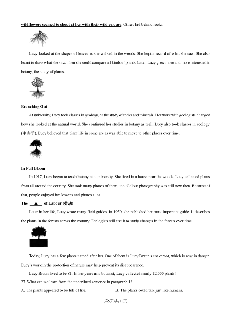 精品解析：2024年江苏省盐城市中考英语真题（原卷版）_江苏省中考_01江苏省13市中考历年真题2008-2025新_、中考全套_江苏省中考历年真题_江苏省中考英语2008-2024