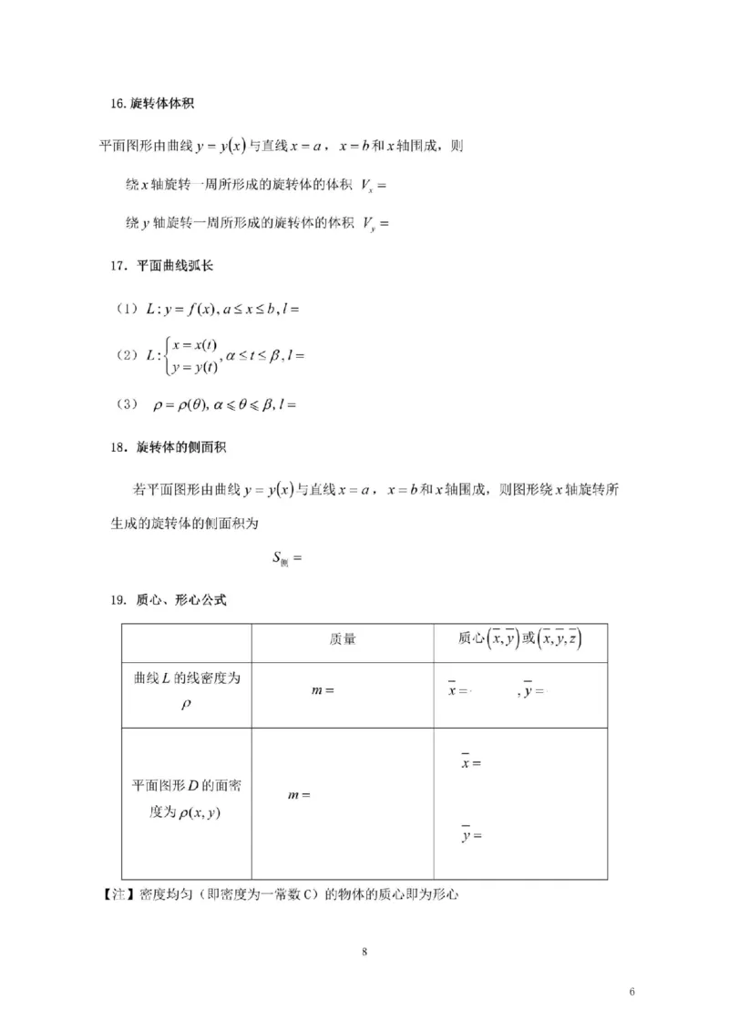 考研高数数学二（默写版）_26考研数学公式大全完整版+默写版适用于数一数二数三PD_武忠祥考研数学公式完整+默写_默写版
