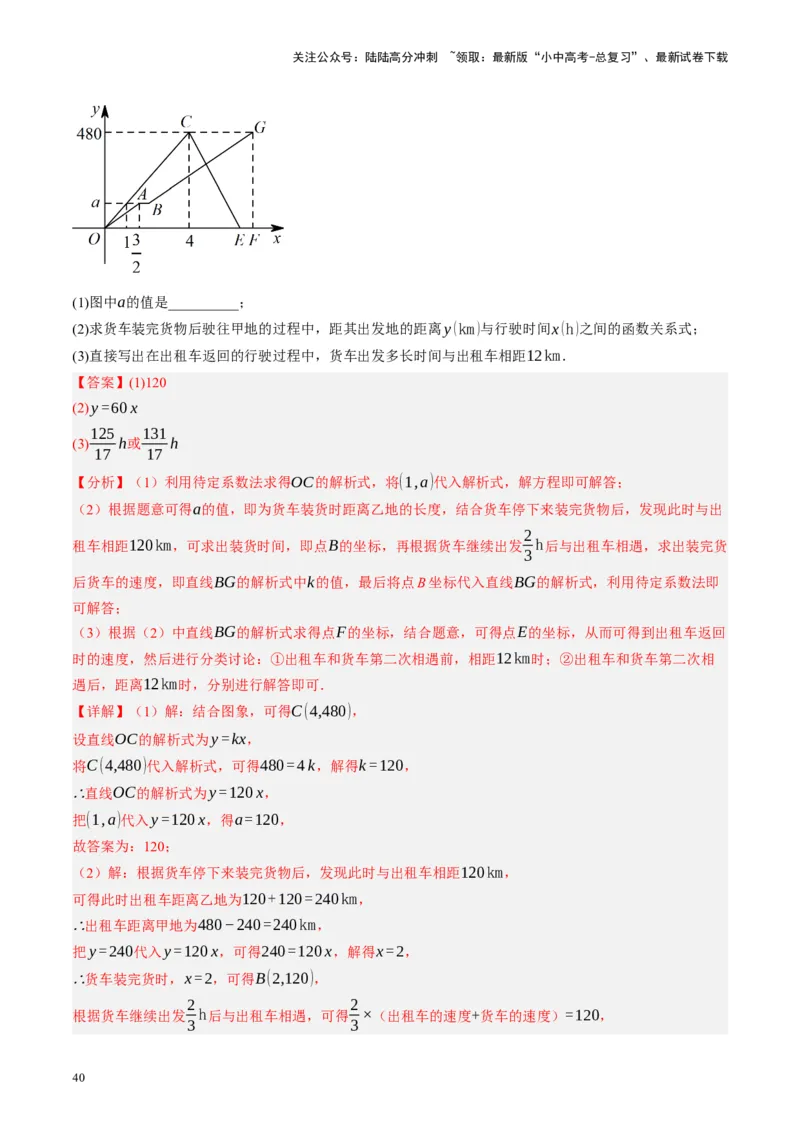 专题03函数、方程及不等式的应用（讲练）（解析版）_02中考总复习（2026版更新中）_02-数学-中考总复习_2024年中考复习资料_二轮复习资料_课件+讲义+练习_讲义_教师版（含答案解析）