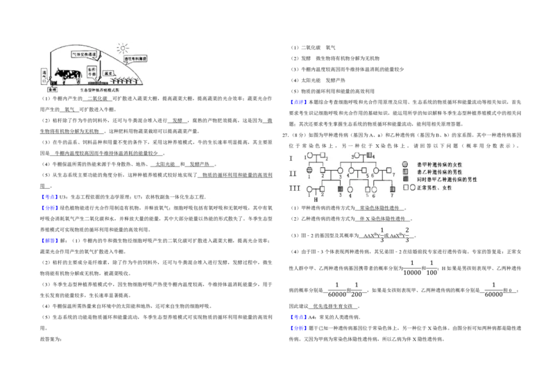 2008年江苏省高考生物试卷解析版_全国卷+地方卷_6.生物_1.生物高考真题试卷_2008-2020年_地方卷_江苏高考生物07-20_A3word版_PDF版（赠送）