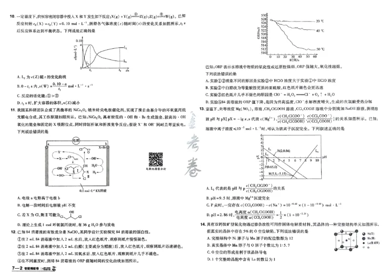 化学（全国版）：加练答题模板卷_2026版高考《金考卷45套》新高考（化学）