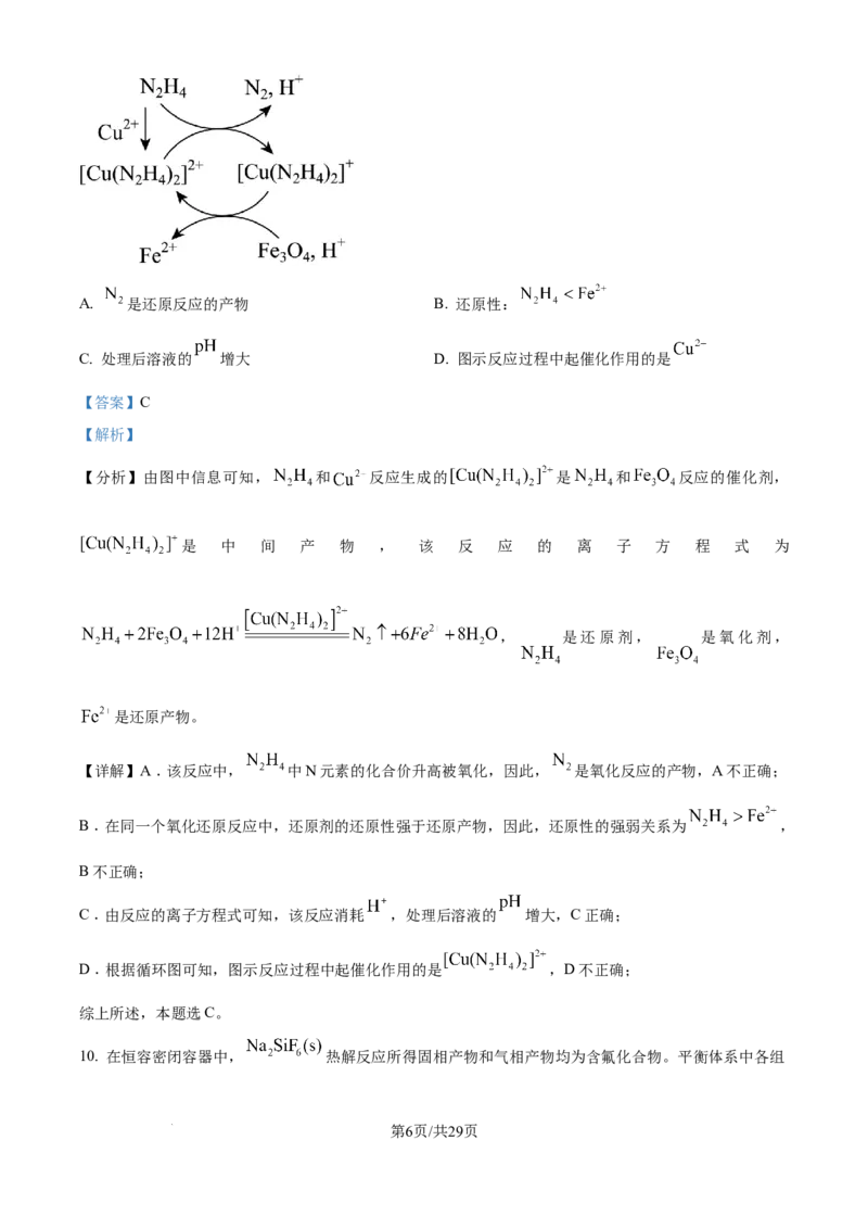 2025年山东高考真题化学试题（解析版）_2025全国各省高考真题+答案_24、山东卷（物理、政治、化学、历史、生物、地理）_参考版本2