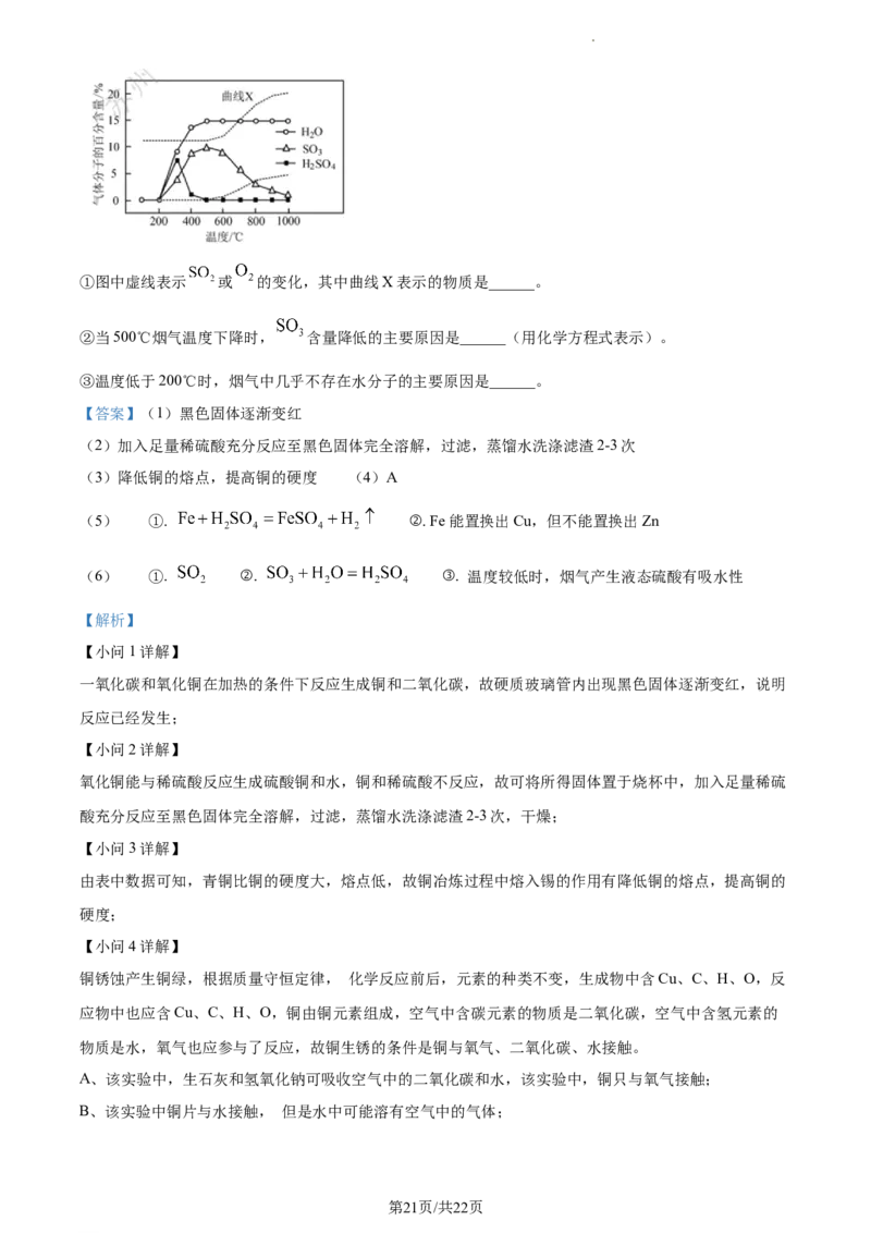 精品解析：2023年江苏省苏州市中考化学真题（解析版）_江苏省中考_01江苏省13市中考历年真题2008-2025新_、中考全套_江苏省中考历年真题_江苏省中考化学2008-2024