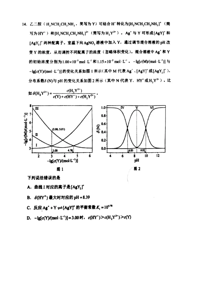 2025年高考河南化学卷完整版_2025全国各省高考真题+答案_14、河南卷（物理、历史、化学、地理、政治、生物）
