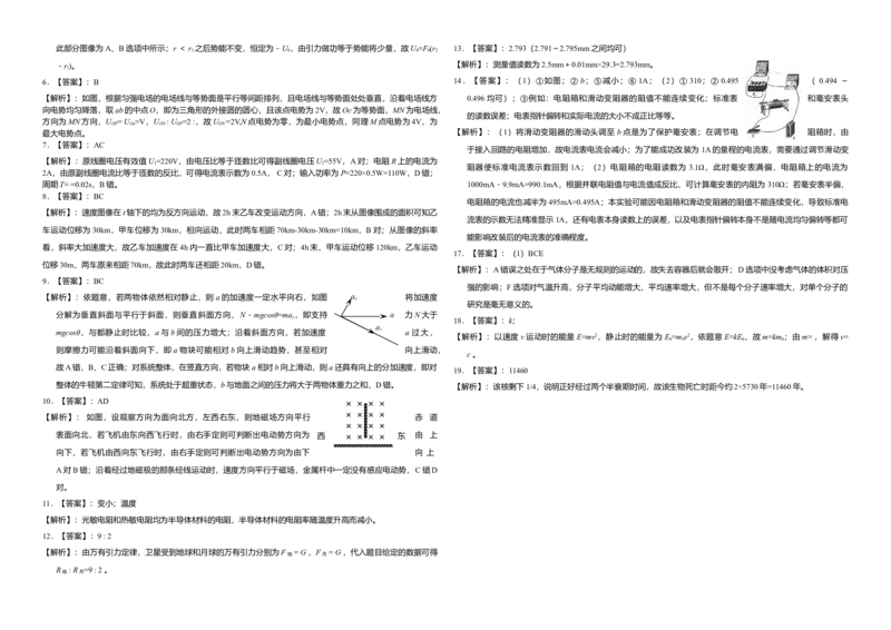 2008年海南高考物理试题及答案_全国卷+地方卷_4.物理_1.物理高考真题试卷_2008-2020年_地方卷_海南高考物理08-20_A3word版_答案版