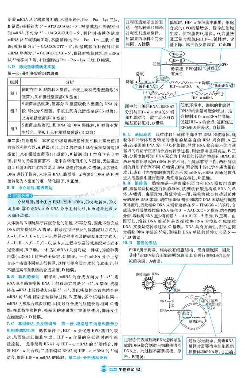 3答案解析册新高考&middot;生物_2026版天星教育《金考卷-小题狂练》新高考九科全套首发_2026版金考卷小题狂练生物（新高考单选）