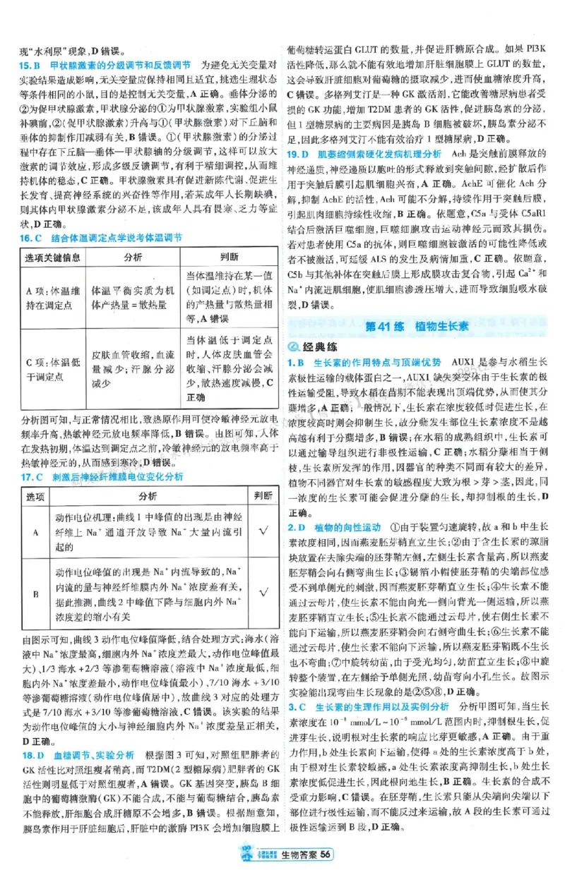 3答案解析册新高考&middot;生物_2026版天星教育《金考卷-小题狂练》新高考九科全套首发_2026版金考卷小题狂练生物（新高考单选）