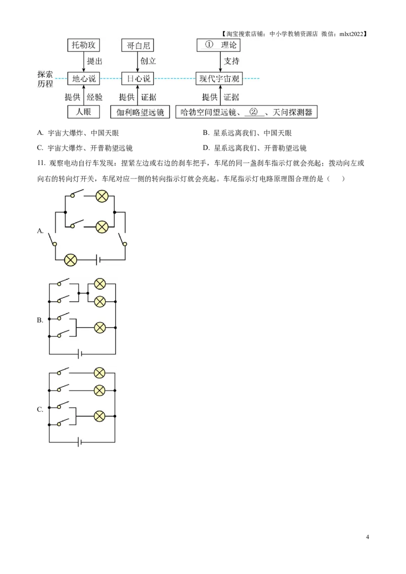 精品解析：2025年江苏省扬州市中考物理试题（原卷版）_江苏省中考_01江苏省13市中考历年真题2008-2025新_、中考全套_江苏省中考历年真题_江苏省中考2025合集_江苏省物理2025