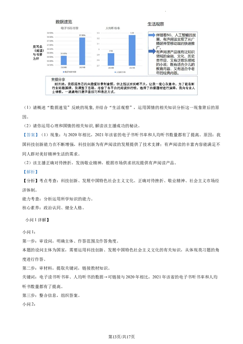 精品解析：2022年江苏省镇江市中考道德与法治真题（解析版）_江苏省中考_01江苏省13市中考历年真题2008-2025新_、中考全套_江苏省中考历年真题_江苏省中考道法2008-2024