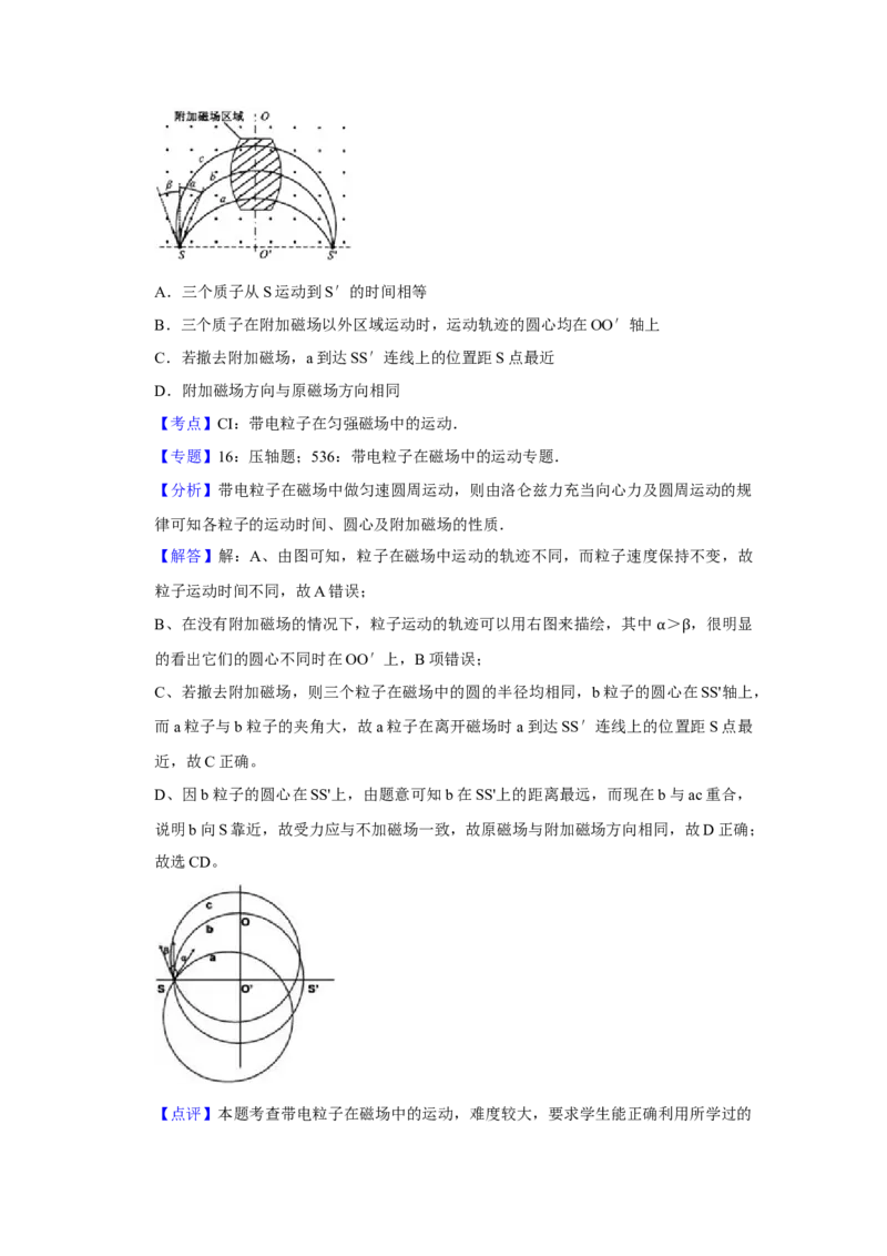 2010年江苏省高考物理试卷解析版_全国卷+地方卷_4.物理_1.物理高考真题试卷_2008-2020年_地方卷_江苏高考物理07-20_A4word版