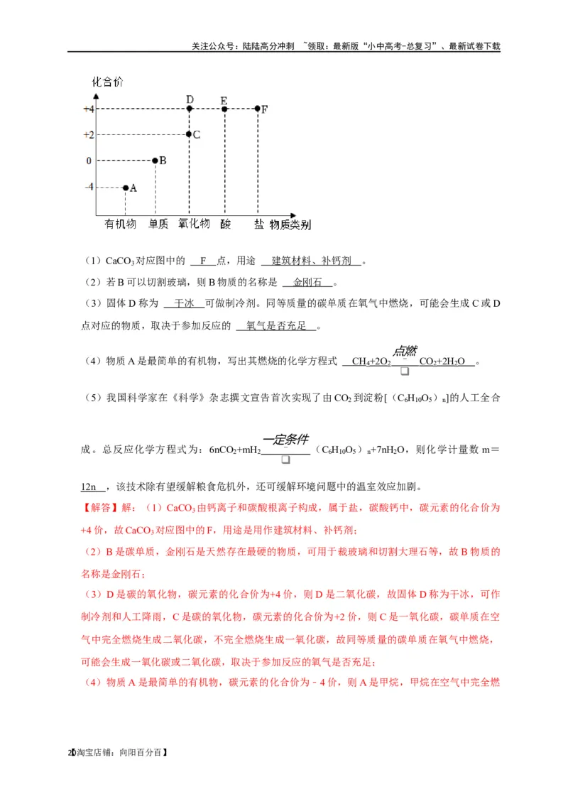 专题02物质的分类（解析版）_02中考总复习（2026版更新中）_05-化学-中考总复习_2024年中考复习资料_一轮复习资料_完2024年中考化学复习考点一遍过（全国通用）_教师版（含答案解析）
