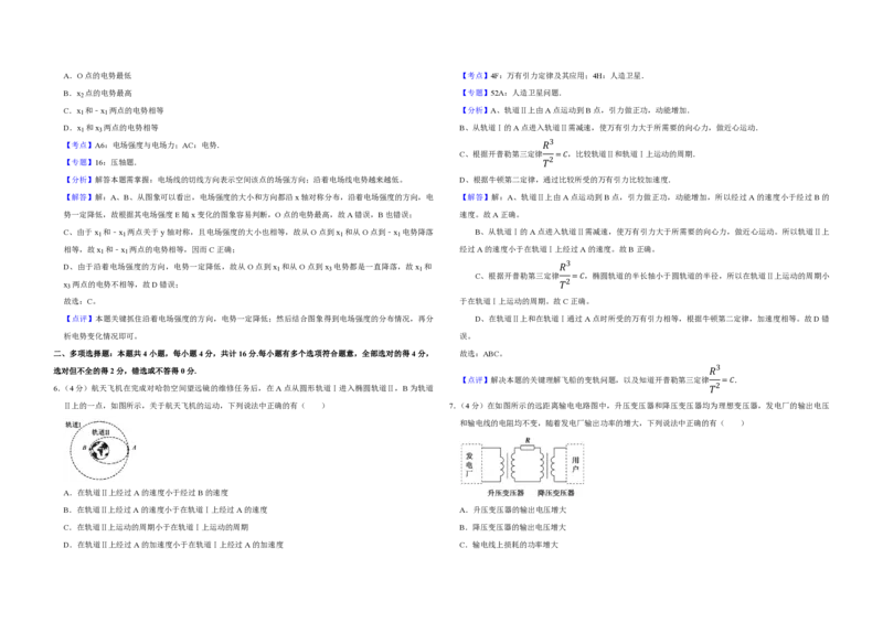 2010年江苏省高考物理试卷解析版_全国卷+地方卷_4.物理_1.物理高考真题试卷_2008-2020年_地方卷_江苏高考物理07-20_A3word版_PDF版（赠送