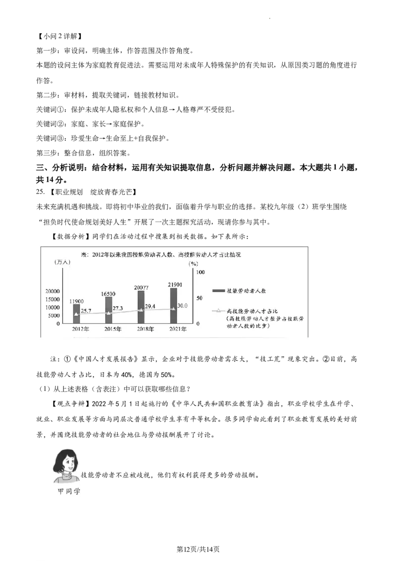 精品解析：2022年江苏省苏州市中考道德与法治真题（解析版）_江苏省中考_江苏省中考历年真题_江苏省中考道法2008-2024_江苏省苏州市中考道德与法治（2009-2024年）真题卷