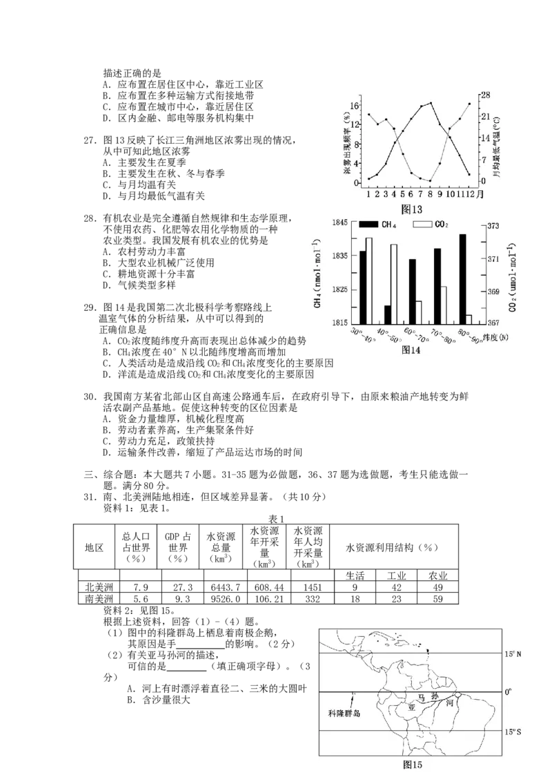 2007年广东高考地理真题及答案_全国卷+地方卷_8.地理_1.地理高考真题试卷_1990-2007年各地高考历年真题_广东