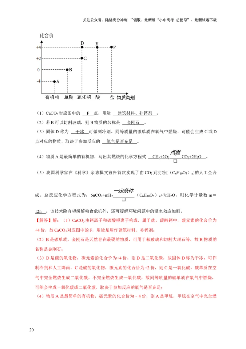 专题02物质的分类（解析版）_02中考总复习（2026版更新中）_05-化学-中考总复习_2024年中考复习资料_专项复习资料_2024年中考化学复习考点一遍过（全国通用）
