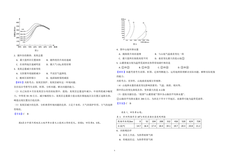 2009年北京市高考地理试卷（解析版）_全国卷+地方卷_8.地理_1.地理高考真题试卷_2008-2020年_地方卷_北京高考地理08-21_A3word版_PDF版（赠送）