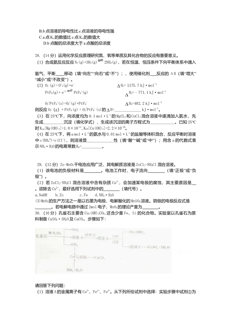 2009年高考真题化学（山东卷）（原卷版）_全国卷+地方卷_5.化学_1.化学高考真题试卷_2008-2020年_地方卷_山东高考化学2008-2021_山东高考化学_A4版