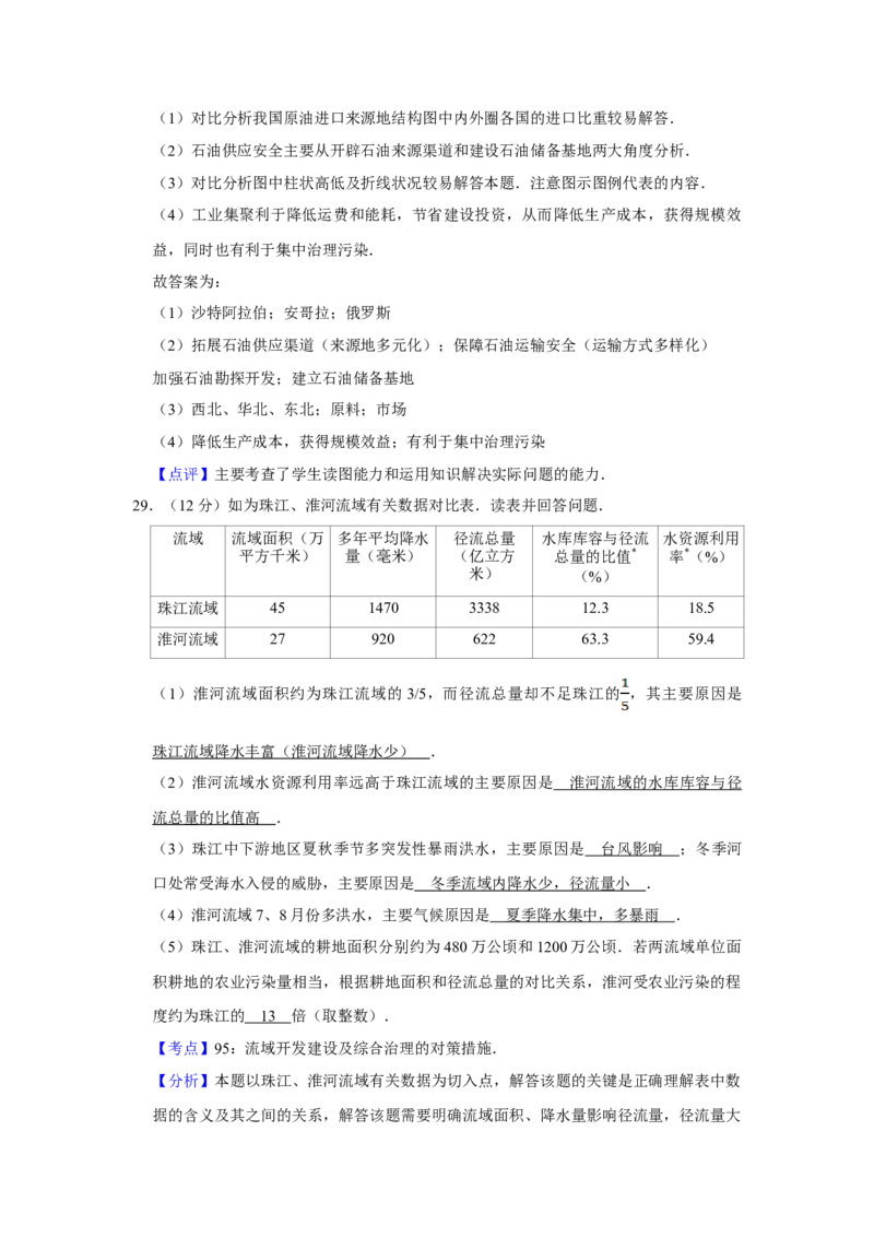 2010年江苏省高考地理试卷解析版_全国卷+地方卷_8.地理_1.地理高考真题试卷_2008-2020年_地方卷_江苏高考地理08-21_A4word版