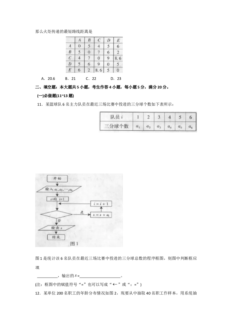 2009年广东高考（文科）数学试题及答案_全国卷+地方卷_2.数学_1.数学高考真题试卷_2008-2020年_地方卷_广东高科数学（理+文）08-22_A4Word版